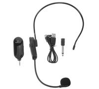 ULTECHNOVO Wireless Headset Microphone for Speaker with 2.4g Cordless Connection, Comfortable All-day Wear, Plastic and Metal Material, for Meeting Environments and Public Speaking