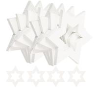 ULTECHNOVO Wood Discs White Craft 100pcs Wooden Slices with Fine Workmanship and No Burrs for Home Decoration and Teens Writing Projects