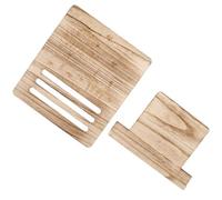 ULTECHNOVO Wood Portable Music Stand with Page Holder, Desktop Cookbook and Sheet Music Display Rack, Vintage Style Wooden Book Holder for Reading and Recipe Organization