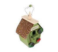 ULTECHNOVO Wooden Bird House Rustic Outdoor Decor Lovely Balcony Hanging Bird Nest Adorable Garden Decoration Country Style