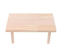 ULTECHNOVO Wooden Hamster Cage Platform Shelf Beige Solid Wood Pet Separates Different Areas Adds Aesthetic Appeal for Hamster Cage Accessories