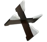 ULTECHNOVO Wooden Hand Pan Drum Holder Stable Floor Tongue Drum Bracket Non-slip Silicone Base for Percussion Instrument Display and Practice, Rosewood Grain Finish Random Color Random Color