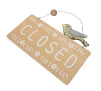 ULTECHNOVO Wooden Open Closed Hanging Sign for Business Double Sided Rustic Orange Door Sign Easy Installation Decorative Welcome for Indoor and Outdoor Use
