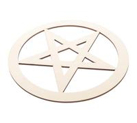 ULTECHNOVO Wooden Pentacle Wall Sign Pentagram Five-Pointed Star Altar Ritual Ornament Cup Coaster Creative Unique Home Hanging Decor for Ceremony and Party