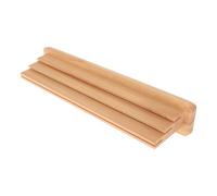 ULTECHNOVO Wooden Playing Card Holder Stand 3 Slots for Cards Featuring Natural Wood Grain Enhanced Stability for Adults and Seniors during Family Game Night