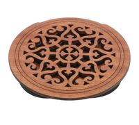 ULTECHNOVO Wooden Soundhole Cover Compact Design with Beautiful Hollow Pattern to Reduce Feedback, Creative Carved Pattern Acoustic Guitar Accessories for Noise Prevention for Guitar