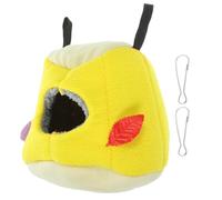 ULTECHNOVO Yellow Cotton Bird Nest Hammock for Canary and Lark, Comfortable Sleeping Environment with Wear Resistance, Practical Bird Resting Nest as A Choice