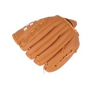 ULTECHNOVO Yellow PVC Baseball Left Hand Glove with Adjustable Strap Flex-action Heels and Padded Faux Fur Lining for Outdoor Team Sports and Softball