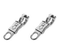 ULTECHNOVO Zinc Alloy Hook Snap Clips for Bag Decor - Quick Release and Easy to Use Sturdy Design for Dog Chains Keychains and Camera Straps - Silver Finish 10.20 X 3.30 X 6.00Cm