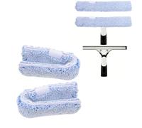 ULTECHNOVOWindow Cleaning Mop Pads Replacement 14 Inch 2Pcs, Microfibre Window Washer Scrubber Sleeves 36cm, Streak Free Glass Wiper Cloths for Home Car Windows Screens Cleaning Equipment