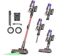 Ultenic Cordless Vacuum Cleaner 50KPa/60 Mins, U16 Stick Vacuum Cleaner with Foldable Wand/Tangle-Free Brush/LED Headlight, Ideal for All Floors, Carpet & Pet Hair