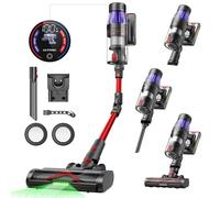 Ultenic Cordless Vacuum Cleaner, 550W/50Kpa, 60Mins Runtime, Stick Vacuum Cordless Rechargeable with 180°Bendable Wand, Anti-Tangle Brush, Vacuum Cleaners for Home/Pet Hair/Carpet/Floor U16