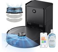 Ultenic T20 Pro Robot Vacuum Cleaner with Mop, 8000Pa Suction, 150 Mins Runtime, Up to 10 Weeks of Hands Free Cleaning, Robot Vacuum with 3.5L Self Emptying Station for Pet Hair, Carpet, Hard Floor