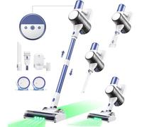 Ultenic U10 Ultra Cordless Vacuum Cleaner Self-Standing, 40000Pa Powerful Deep Cleaning, Tangle-Free Brush, Rechargeable Battery, Lightweight Stick Hoover for All hardwood Floors Tiles Pet Hair