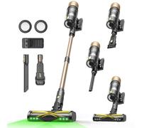 Ultenic U15 Cordless Vacuum Cleaner 50000Pa/65Min Runtime, Anti-tangle Brush with GreenEye Technology, Self Standing Stick Vacuum, Telescopic Tube, Ideal for All Floors, Carpet & Pet Hair