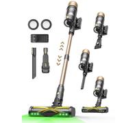 Ultenic U15 Cordless Vacuum Cleaner 50000Pa/65Min Runtime, Anti-tangle Brush with GreenEye Technology, Self Standing Stick Vacuum, Telescopic Tube, Ideal for All Floors, Carpet & Pet Hair