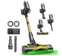 Ultenic U15 Cordless Vacuum Cleaner, 550 W, 50 kPa, 65 Min Runtime, with Green Light, Freestanding and Flat 180°, Tangle-Free Brush, Vacuum Cleaners for Home/Hard Floor/Carpet/Pet Hair