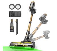 Ultenic U15 Cordless Vacuum Cleaner 50000Pa/65Min Runtime, Anti-tangle Brush with GreenEye Technology, Self Standing Stick Vacuum, Telescopic Tube, Ideal for All Floors, Carpet & Pet Hair