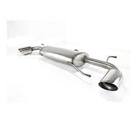 Ulter Sport Double stainless steel sport exhaust compatible with Mazda 3 HB 2.0 (88/121kW) 2013- (with 2 recesses in bumper) 100mm