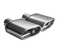 Ulter Sport Exhaust finisher (left) - Oval 145x75mm - Length 140mm - Installation ->50mm - Inox