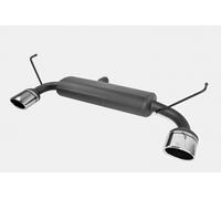 Ulter Sport Double sport exhaust compatible with Nissan Qashqai 2.0 (104kW) 2007-2013 120x80mm