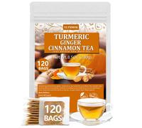 ULTHMOK Premium 120 Turmeric, Ginger, Cinnamon Tea Bags, 100% Natural & No Additives & Caffeine Free.?