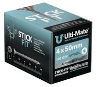 Ulti-Mate Stainless Steel Woodscrews - 4.0 x 50mm - Box 100 pcs