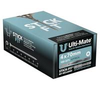 Ulti-Mate Stainless Steel Woodscrews - 4.0 x 70mm - Box 100 pcs
