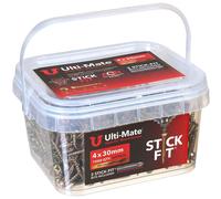 Ulti-Mate Stick-Fit High Performance Woodscrews 4.0 x 30mm (Tub of 1000)