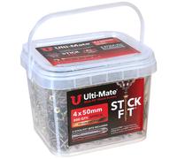 Ulti-Mate Stick-Fit High Performance Woodscrews 4.0 x 50mm (Tub of 800)