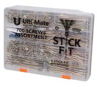 Ulti-Mate Stick-Fit Wood Screws Assortment Case (700 pcs)