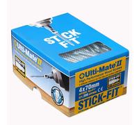 Ulti-Mate Woodcrews - Bright Zinc Plated - 4.0 x 70mm - Box of 200