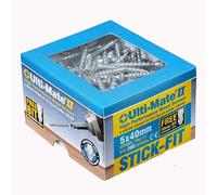 Ulti-Mate Woodcrews - Bright Zinc Plated - 5.0 x 40mm - Box of 200