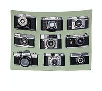 Ulticool - Appeso a Parete Home Decor - Retro Antique Camera Black White - 200 x 150 cm Large - Wall Tapestry Carpet Murals - Decorative Tapestries for Bedroom Living Room