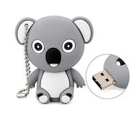 Ulticool - Koala Bear 128 GB - USB - 3.0 High Speed - Flash Pen Drive 128 GB - Memory Stick Data Storage - Memory Stick - Grey