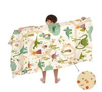 Ulticool Microfibre Children's Towel 140 x 70 cm - Dinosaur Toy Figures Dino - Lightweight Travel Towel Quick-Drying Bath Towel Beach Towel Microfibre - Travel Beach Child Boy