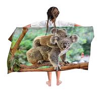 Ulticool Microfibre Children's Towel 140 x 70 cm - Koala Bear Unicorn - Lightweight Quick Drying Bath Towel Beach Towel