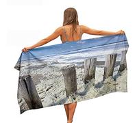 Ulticool Microfibre Towel - Beach Sea - 160 x 80 cm - Lightweight Travel Towel Quick Drying Bath Towel Beach Towel Sauna Towel Microfibre - Travel Beach Yoga Sauna Fitness - Double-Sided Print