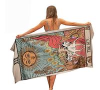 Ulticool - Sun Natural Flowers Tarot Horoscope - Towel Microfibre - Quick Drying Bath Towel - 160x80 cm - for Travel Fitness Gym Sports - Man Women - Lightweight Microfibre Beach Towel