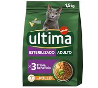 Ultima Chicken and Barley Dry Food for Neutered Adult Cat 1.5 kg