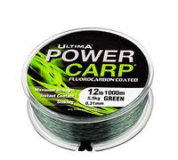 Ultima E3072 Power Carp Strong Fluorocarbon Carp Fishing Mainline - Green, 0.31 mm - 12.0 lb