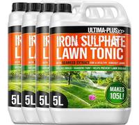 Ultima-Plus XP Iron Sulphate Lawn Tonic Liquid Fertiliser with Seaweed Extract - Provides Greener Grass and Hardens Turf (20 Litres)