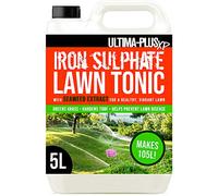 Ultima-Plus XP Iron Sulphate Lawn Tonic Liquid Fertiliser with Seaweed Extract - Provides Greener Grass and Hardens Turf (5 Litres)