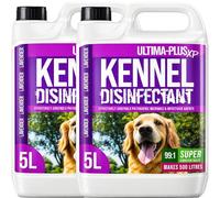ULTIMA-PLUS XP Kennel Kleen - Disinfectant, Cleaner, Sanitiser & Deodoriser, Concentrated Formula, For use in Kennels, Catteries, Hatches and More! (Lavender Fragrance, 10 Litres)