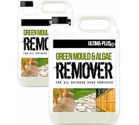 Ultima-Plus XP Patio Cleaner Green Mould and Algae Killer For All Outdoor Hard Surfaces Including Patio, Fencing & Decking 100% More Active Ingredient Than Other Brands 2 x 5 Litres