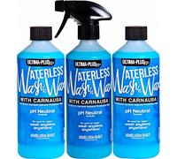 Ultima-Plus XP pH Neutral Car Care Cleaner Waterless Wash & Wax with Carnauba Wax - 3 x 500ml Bubblegum Burst Car Shine