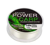 Ultima Power Carp Strong Fluorocarbon Carp Fishing Mainline - Clear, 0.33 mm - 14.0 lb