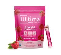 Ultima Replenisher Hydration Electrolyte Packets- 20 Count- Keto & Sugar Free- On the Go Convenience- Feel Replenished, Revitalized- Non-GMO & Vegan Electrolyte Drink Mix- Raspberry