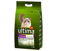 Ultima Sterilised Hairball Complete Adult Dry Cat Food with Turkey & Barley 7.5 kg, with Low Calorie Formula that Supports Weight Control