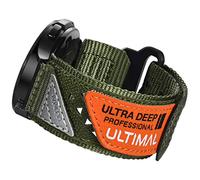 ULTIMAL 20mm Watch Strap Compatible with Samsung Galaxy Watch 7 6 5 4 FE 40mm 44mm/6 4 Classic/5 Pro/Active 2, Nylon Sport Band Compatible with Garmin Vivoactive 6 5 3/Forerunner 645 55 245 (Green)